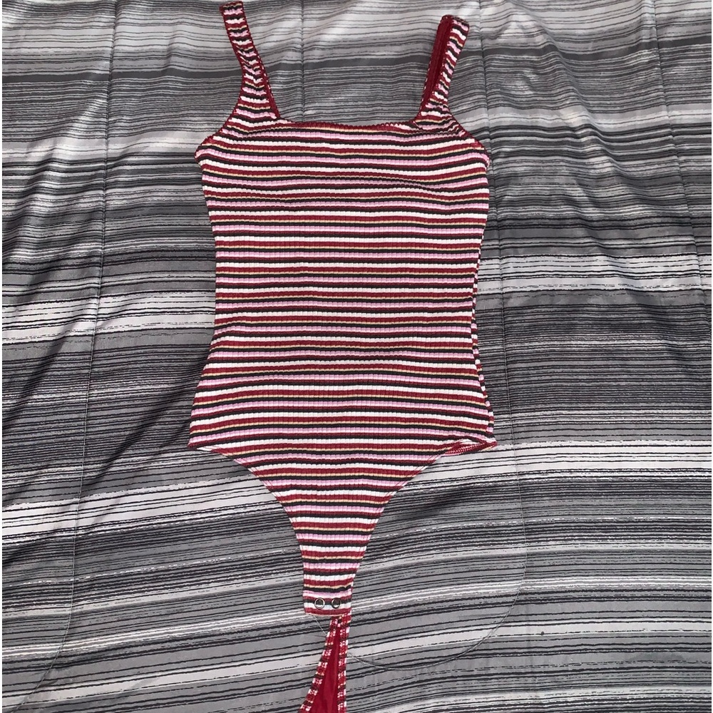 Hollister Burgundy bodysuit